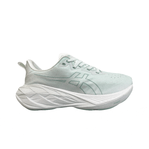 Asics-As1012B510-White Green-Running Shoes