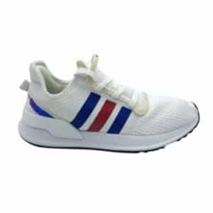 Adidas-ADEE4467-White Blue-Running Shoes