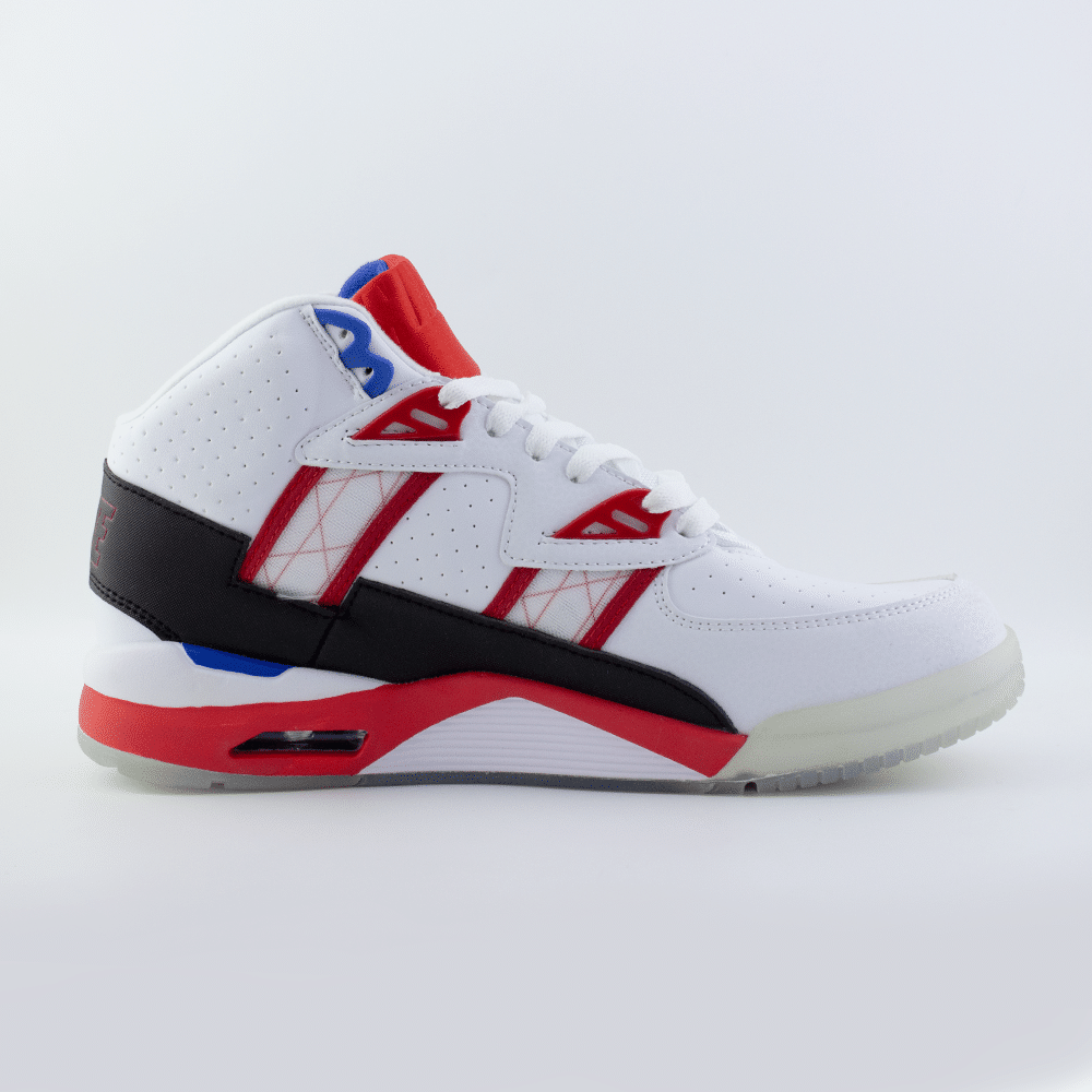 Nike-AD202346-High Top Sneakers-White Red