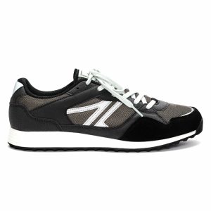 Pull&Bear-PB2305-Retro Running Sneakers-Dark Gray