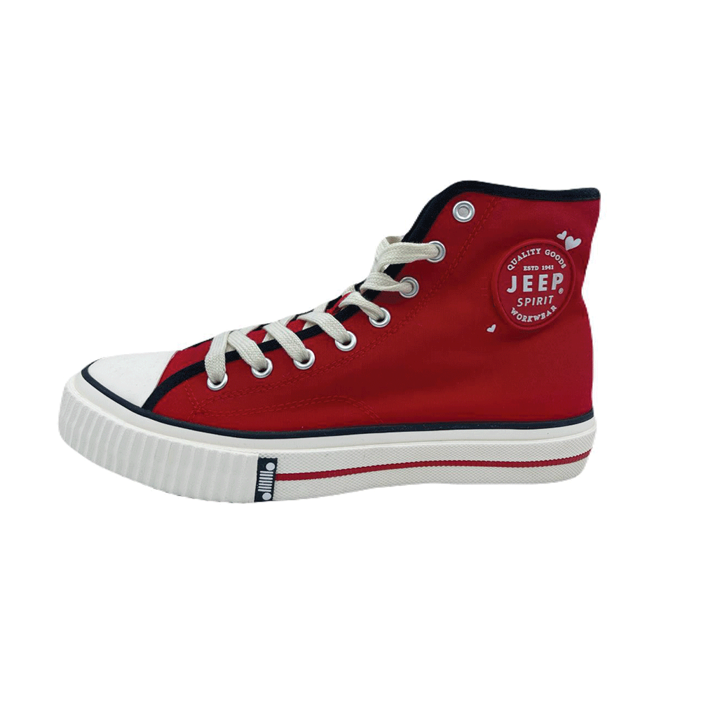 JEEP-JE501811007-Valentine’s Day High-Top Sneakers-Red