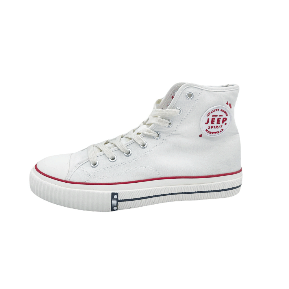 JEEP-JE501811007-Valentine’s Day High-Top Sneakers-White JEEP-JE501811007-Valentine’s Day High-Top Sneakers-White