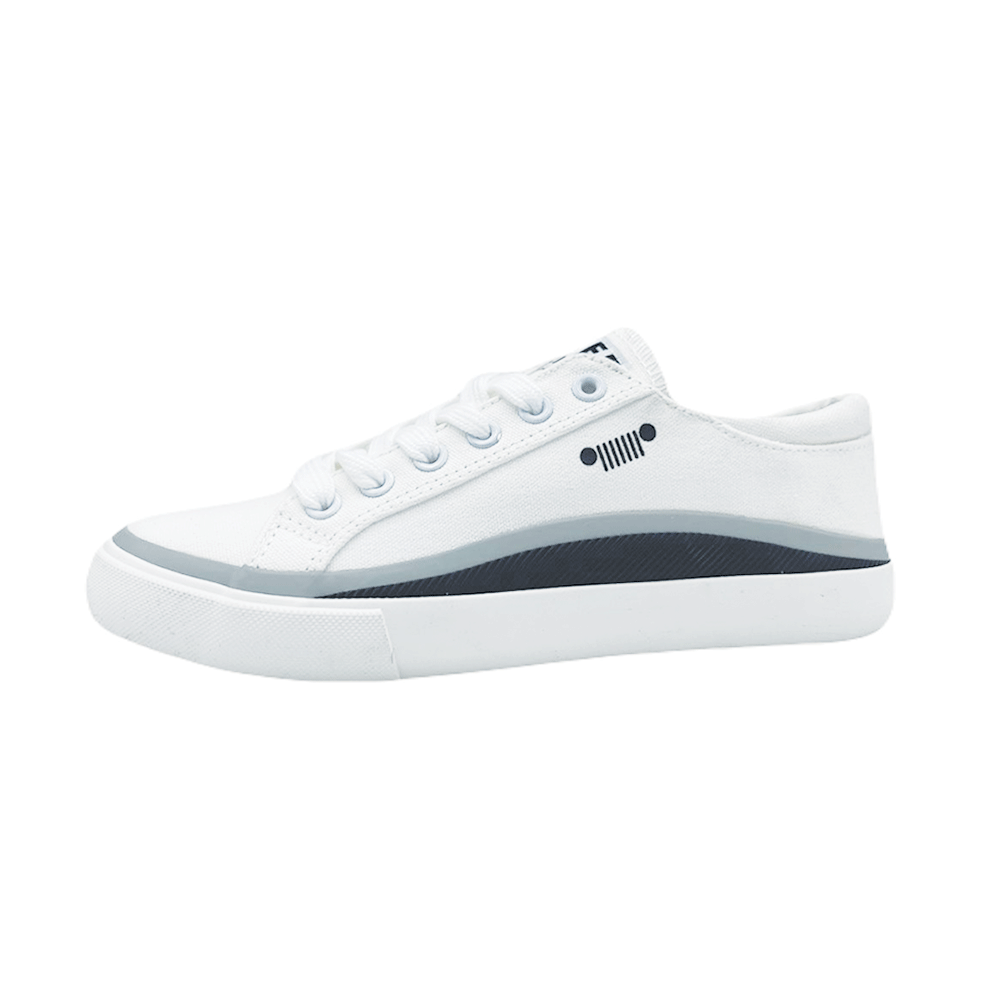 JEEP-JE6018141162-Classic Low Top Sneakers-White Black
