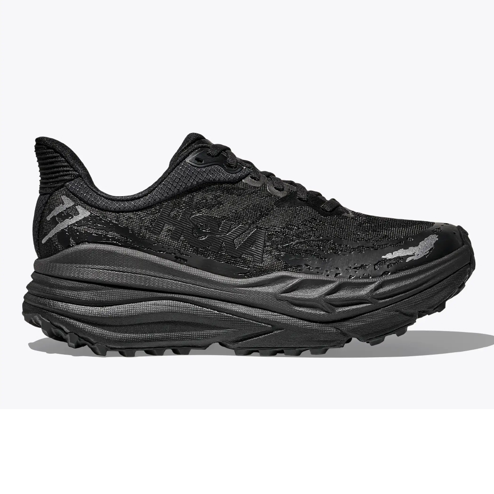 Hoka-HO1141530BBLC-Hoka Stinson Trail Shoes-Black