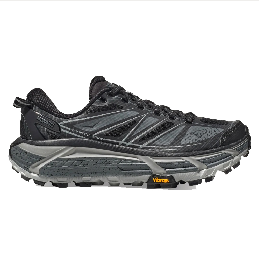 Hoka-HO1126851BCSTL-Mafate Speed/Running Shoes-Black Gray