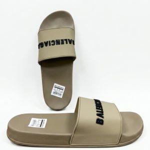 Balenciaga-BA5444-Slip On Slide-Beige