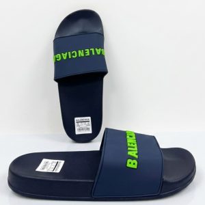 Balenciaga-BA5444-Slip On Slide-Navy
