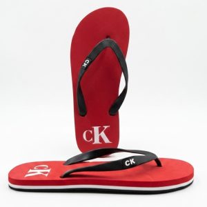 Calvin Klein-CK62615-Classic Comfort Flip Flops-Red