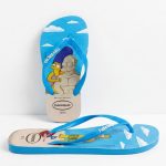 Slippers-HA19392-Cartoon Print Flip Flops-Blue