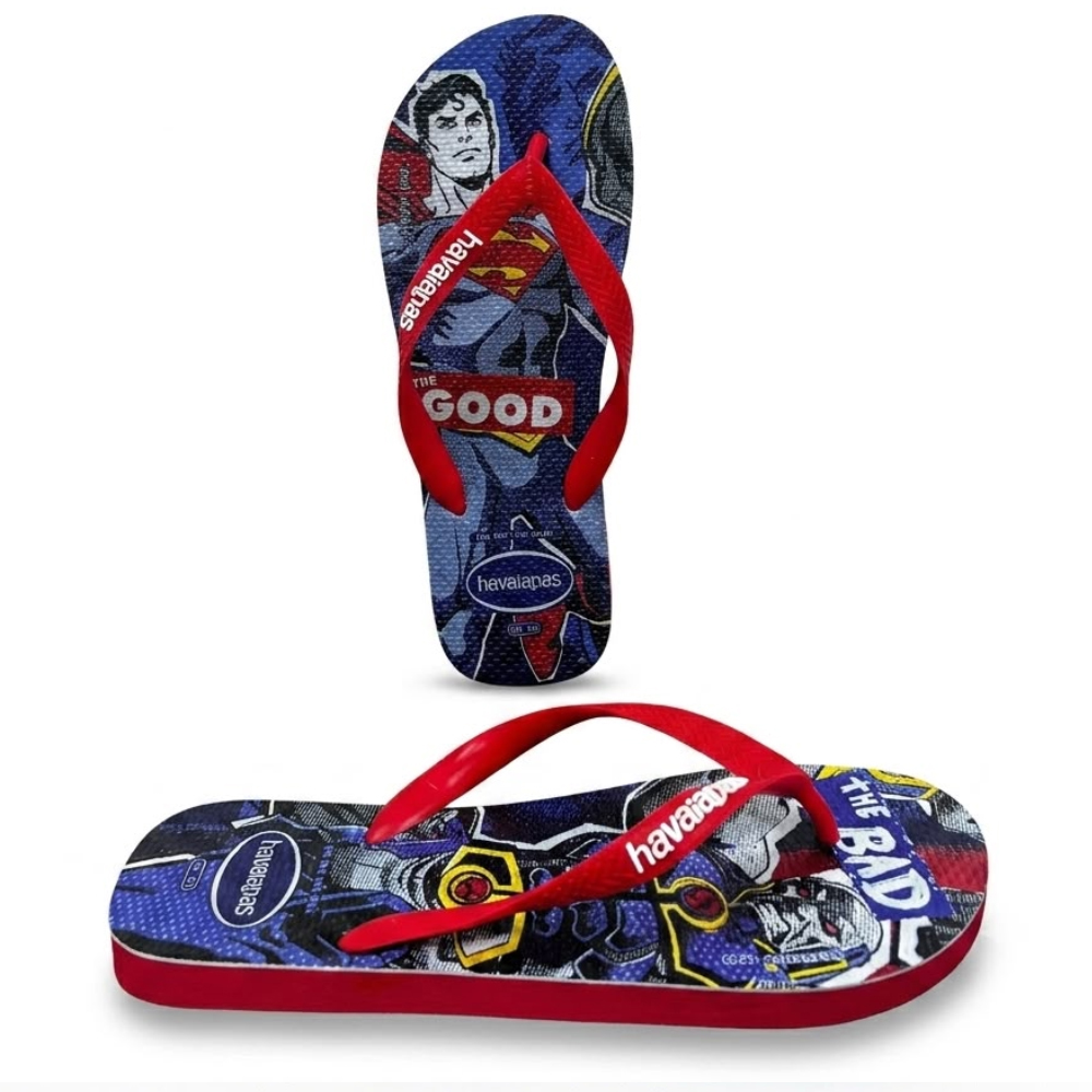 Slippers-HA19392-Cartoon Print Flip Flops-Dark Red Slippers-HA19392-Cartoon Print Flip Flops-Dark Red