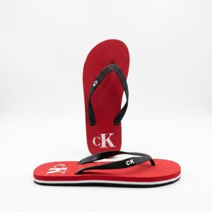 Calvin Klein-CK62615-Classic Comfort Flip Flops-Red