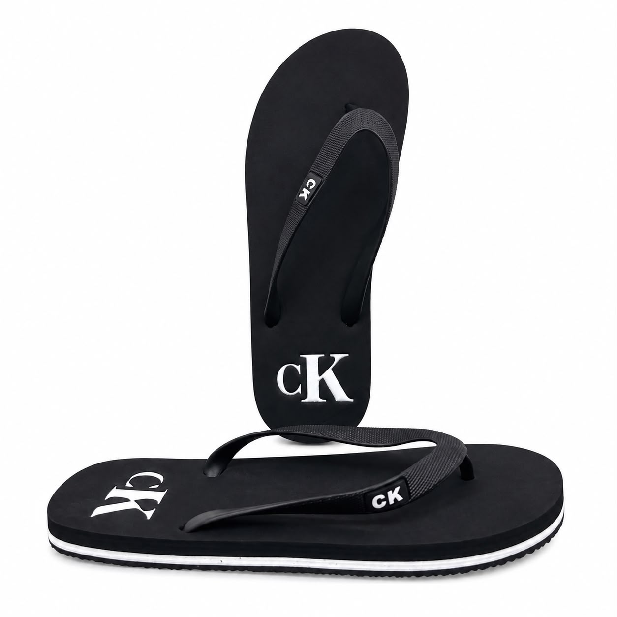 Calvin Klein-CK62615-Classic Comfort Flip Flops-Black