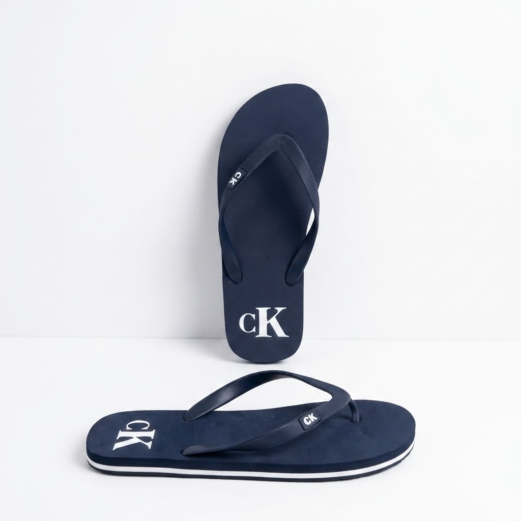 Calvin Klein-CK62615-Classic Comfort Flip Flops-Navy
